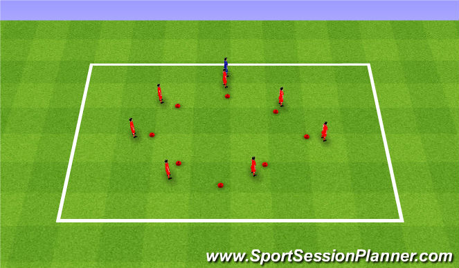 Football/Soccer Session Plan Drill (Colour): Teamwork wins. Współpraca wygrywa.
