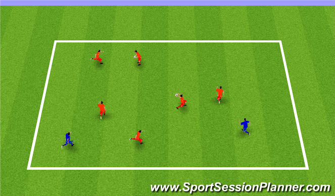 Football/Soccer Session Plan Drill (Colour): Warm-Up