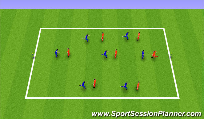 Football/Soccer Session Plan Drill (Colour): Match