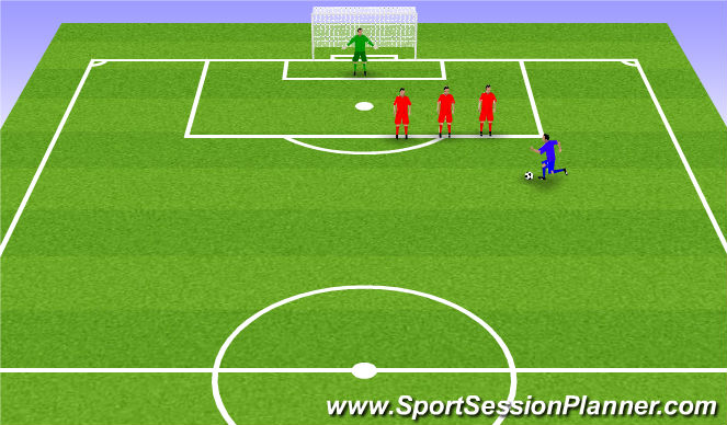 Football/Soccer Session Plan Drill (Colour): Balon parado.