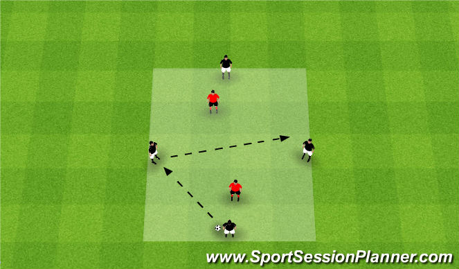 Football/Soccer Session Plan Drill (Colour): Split Horizontal