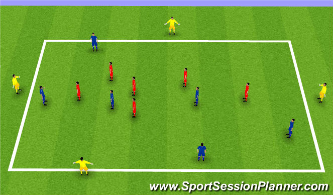 Football/Soccer Session Plan Drill (Colour): Possession Game