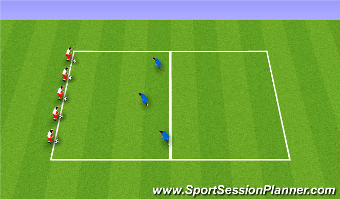 Football/Soccer Session Plan Drill (Colour): Crabs on the beach.