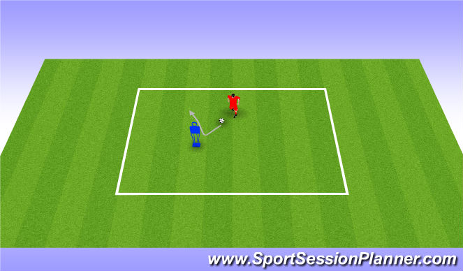 Football/Soccer Session Plan Drill (Colour): Turns. Zwody (10')