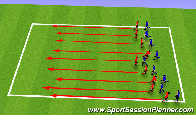 Football/Soccer Session Plan Drill (Colour): Shadow Defenders