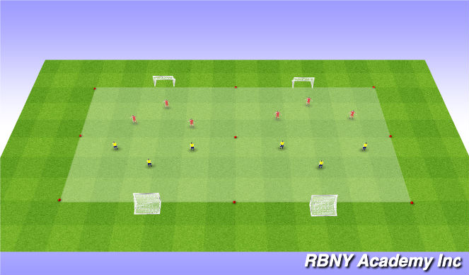 Football/Soccer Session Plan Drill (Colour): Match