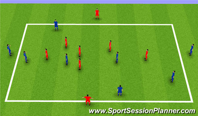 Football/Soccer Session Plan Drill (Colour): Possession Game
