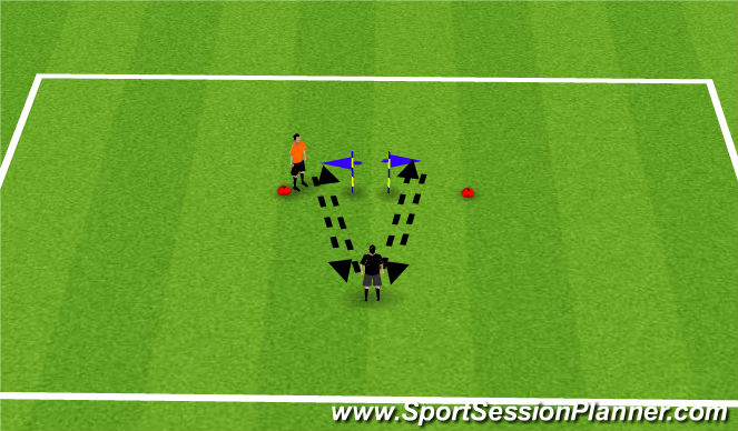 Football/Soccer Session Plan Drill (Colour): Passing 2