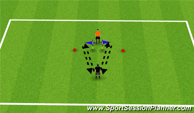 Football/Soccer Session Plan Drill (Colour): Passing 3