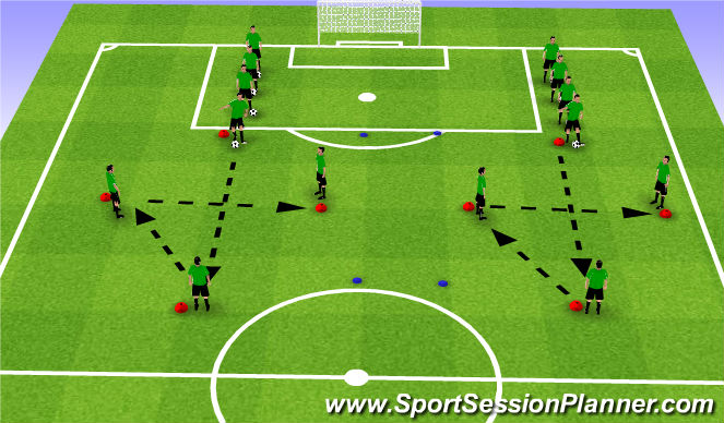Football/Soccer Session Plan Drill (Colour): PP