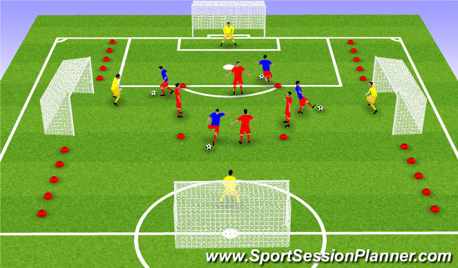 Football/Soccer Session Plan Drill (Colour): Opposition