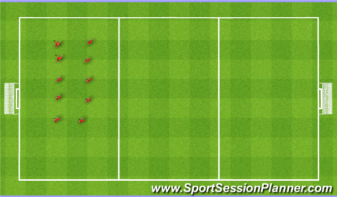 Football/Soccer Session Plan Drill (Colour): warm up
