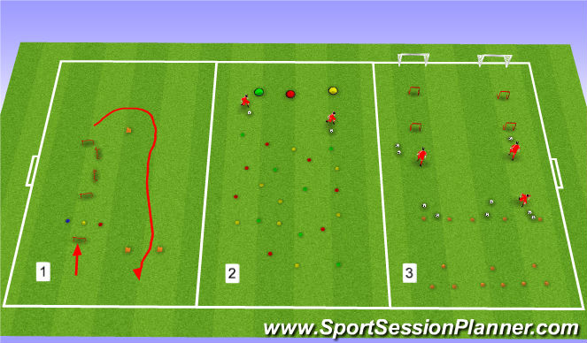 Football/Soccer Session Plan Drill (Colour): Week 9