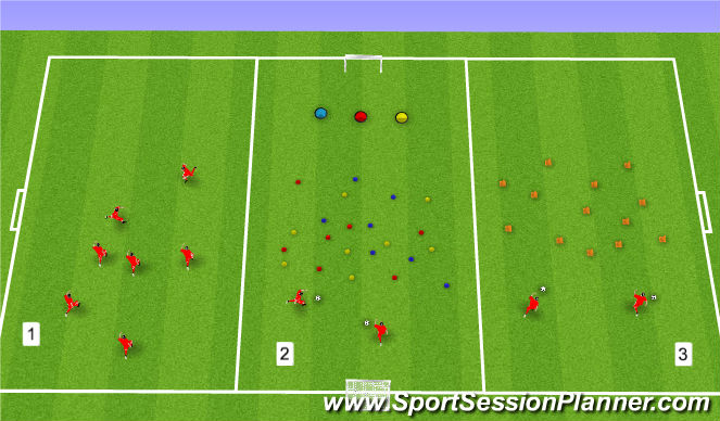 Football/Soccer Session Plan Drill (Colour): Week 10