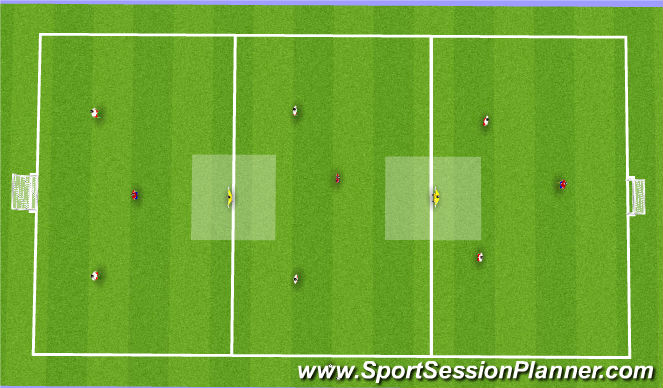 Football/Soccer Session Plan Drill (Colour): Possession 1