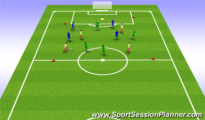 Football/Soccer Session Plan Drill (Colour): Activity