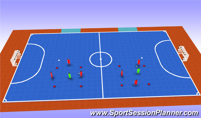 Futsal Session Plan Drill (Colour): Part 1