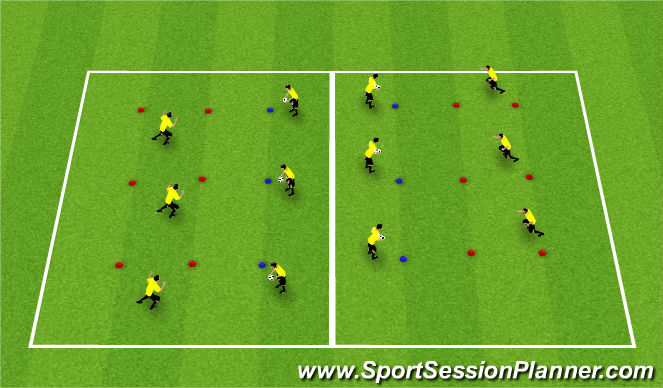 Football/Soccer Session Plan Drill (Colour): Screen 2
