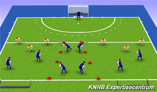 Hockey Session Plan Drill (Colour): Screen 1