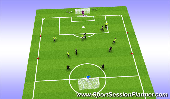 Football/Soccer Session Plan Drill (Colour): Screen 4