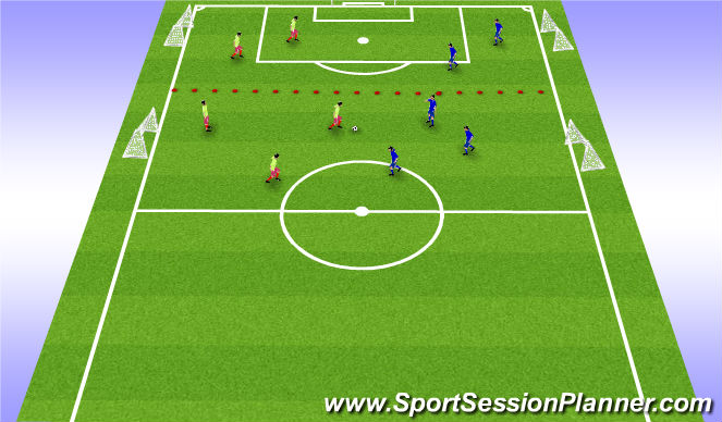 Football/Soccer Session Plan Drill (Colour): SSG1