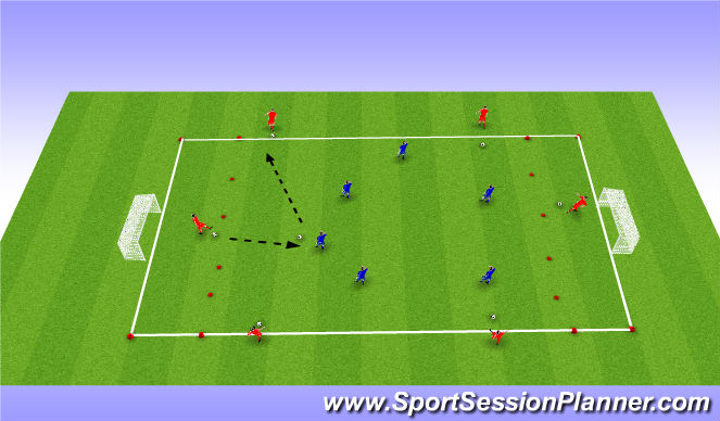Football/Soccer Session Plan Drill (Colour): Tecchnique