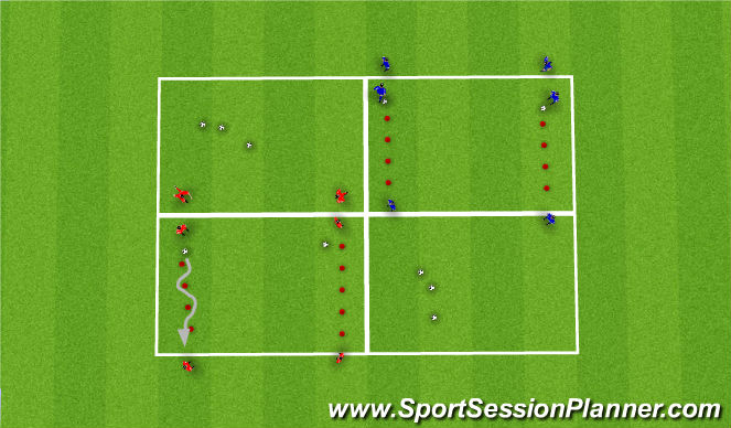 Football/Soccer Session Plan Drill (Colour): DWB Technical