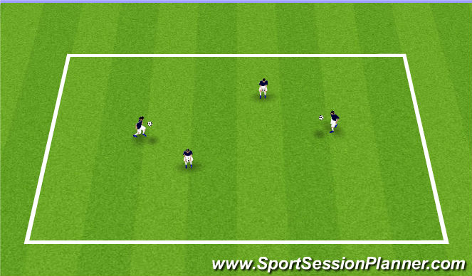 Football/Soccer Session Plan Drill (Colour): 拍球熱身
