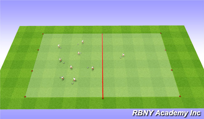Football/Soccer Session Plan Drill (Colour): Intro