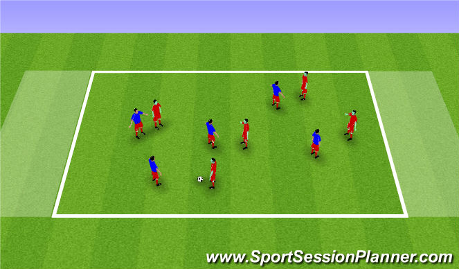 Football/Soccer Session Plan Drill (Colour): Animation 1
