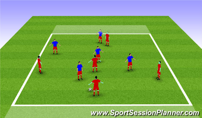 Football/Soccer Session Plan Drill (Colour): Animation 2