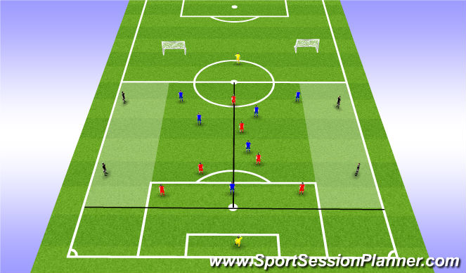 Football/Soccer Session Plan Drill (Colour): Session Set-Up
