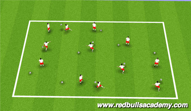 Football/Soccer Session Plan Drill (Colour): Technical