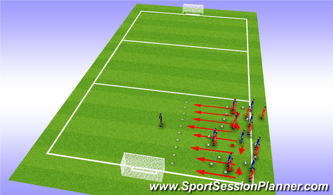 Football/Soccer Session Plan Drill (Colour): Screen 1