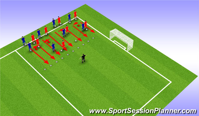 Football/Soccer Session Plan Drill (Colour): Screen 2