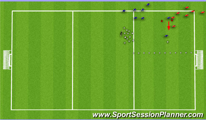 Football/Soccer Session Plan Drill (Colour): Screen 3