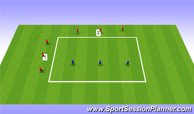 Football/Soccer Session Plan Drill (Colour): Screen 2