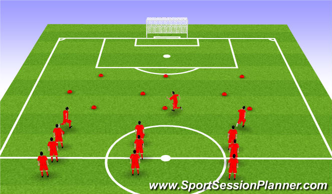 Football/Soccer Session Plan Drill (Colour): Screen 1