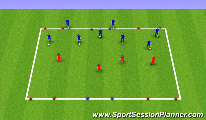 Football/Soccer Session Plan Drill (Colour): Screen 1