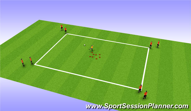 Football/Soccer Session Plan Drill (Colour): Treasure Steal