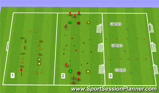 Football/Soccer Session Plan Drill (Colour): Week 13
