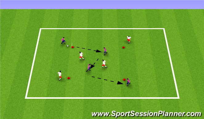 Football/Soccer Session Plan Drill (Colour): Initial Game