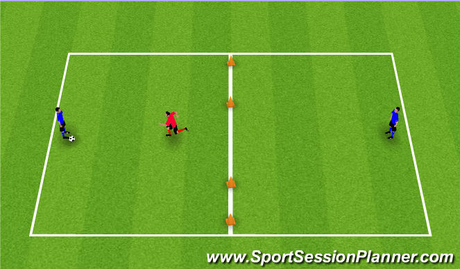 Football/Soccer Session Plan Drill (Colour): TR 1