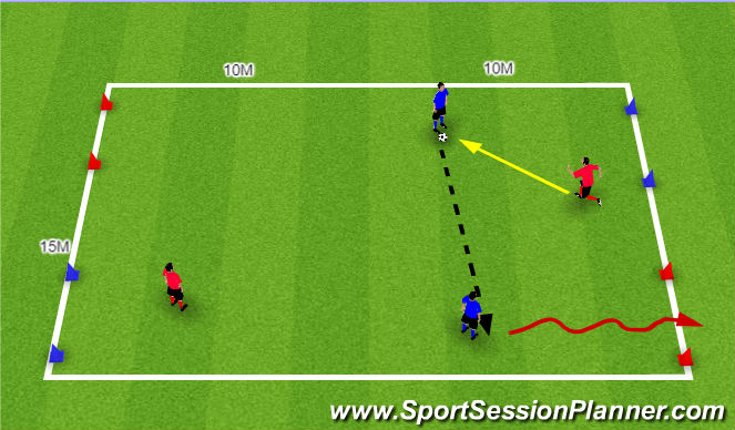 Football/Soccer Session Plan Drill (Colour): TR 2