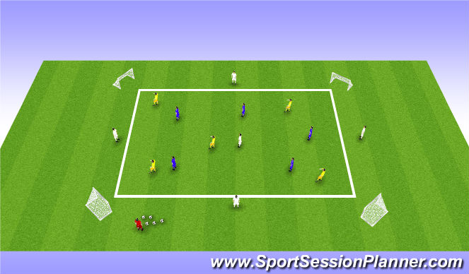 Football/Soccer Session Plan Drill (Colour): Screen 1