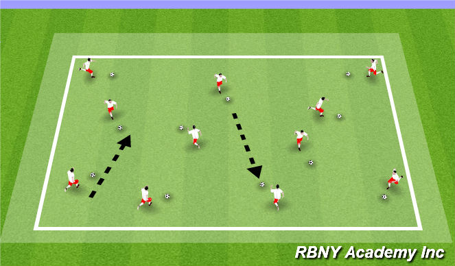 Football/Soccer Session Plan Drill (Colour): Gotcha Ghosts!