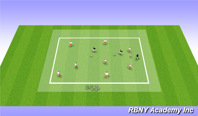 Football/Soccer Session Plan Drill (Colour): GhostBusters