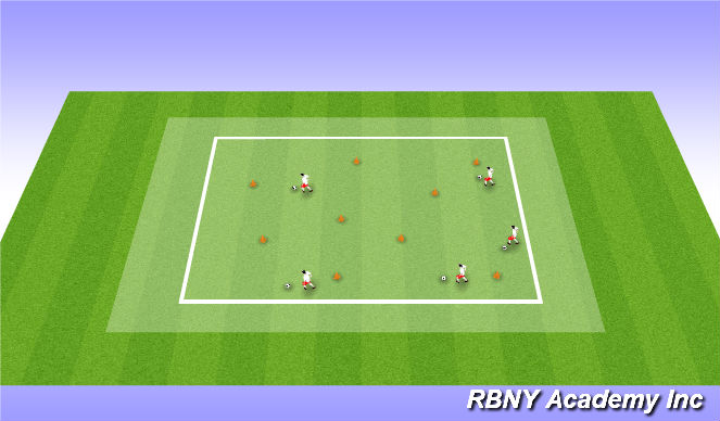 Football/Soccer Session Plan Drill (Colour): Bruce's Field