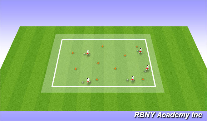Football/Soccer Session Plan Drill (Colour): Finding Nemo