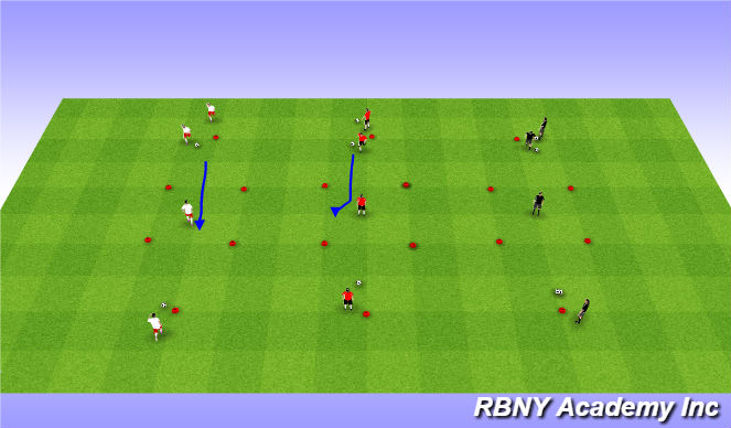 Football/Soccer Session Plan Drill (Colour): Main Activity
